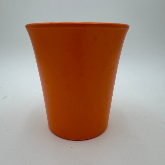 Vintage Orange Vase Made in Germany Flower Pot Flaired Top 6"x5.5" - Picture 4 of 9
